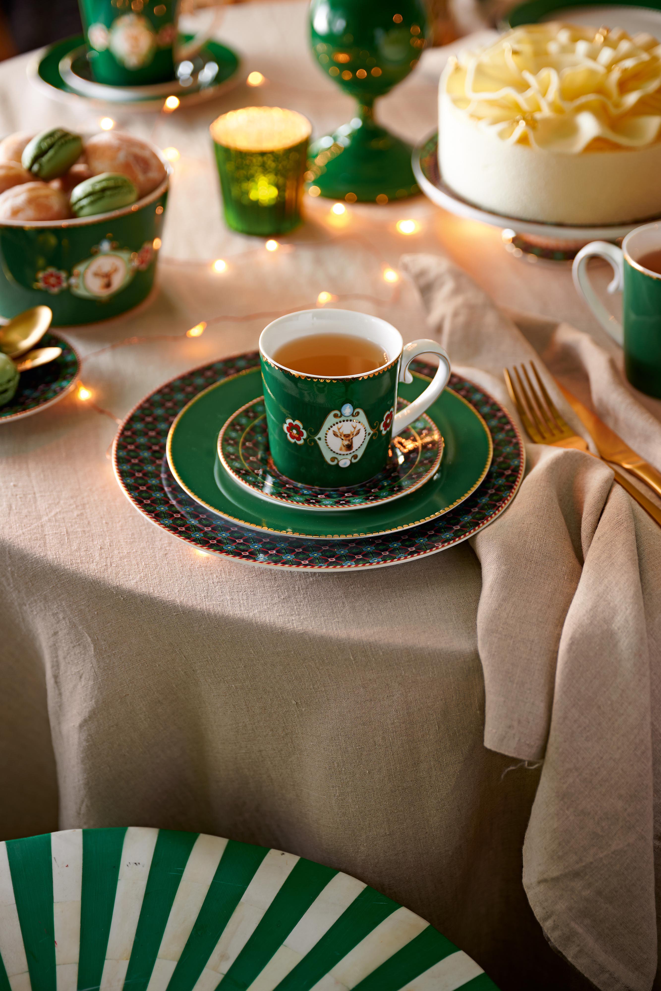 Pip Studio Love Birds FW2025 Tableware Dark Green 01